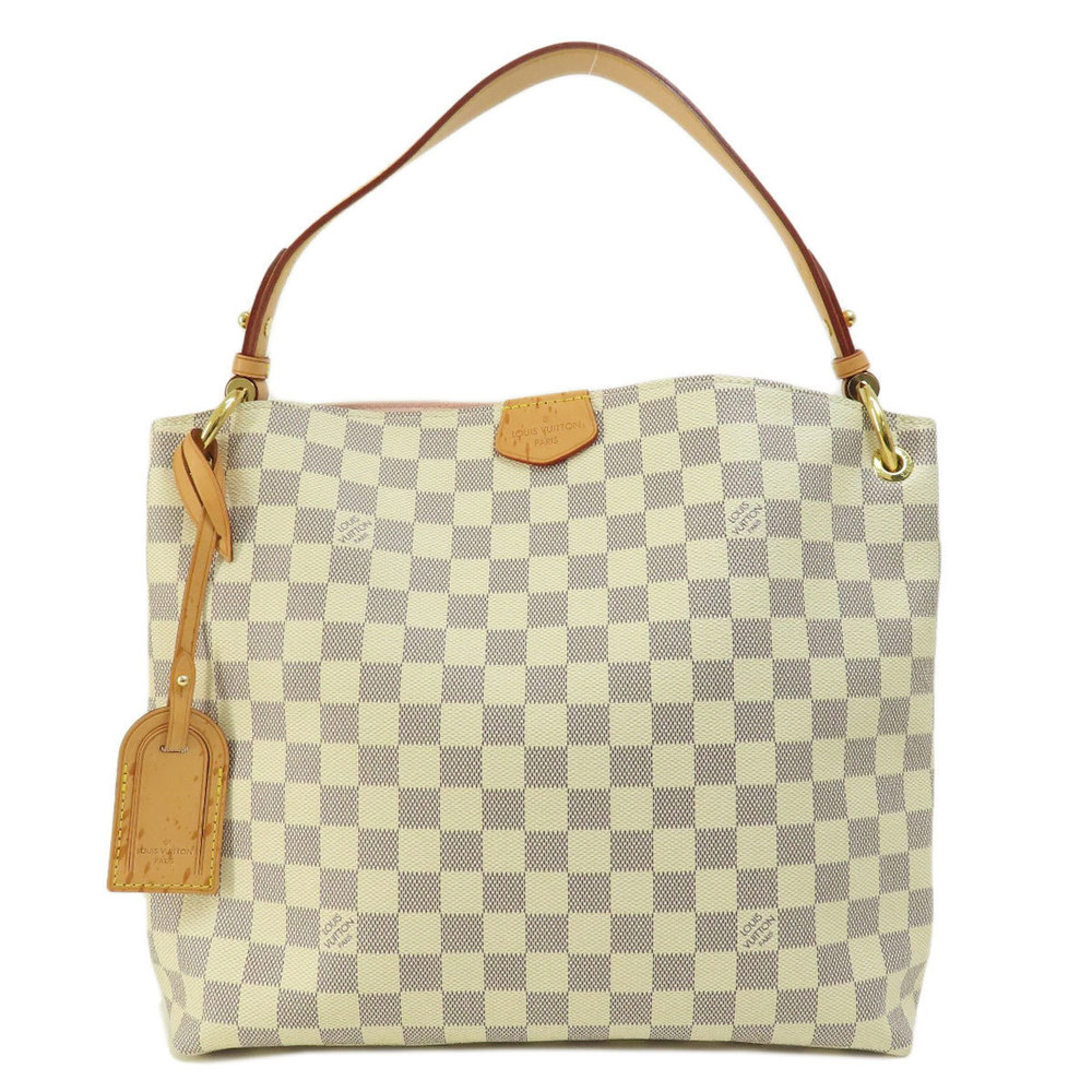 Louis Vuitton Graceful PM Damier Azur Shoulder Bag Damier Canvas